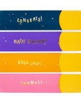Pencil Sleeve: Glitter and Dots Set, 4-pack