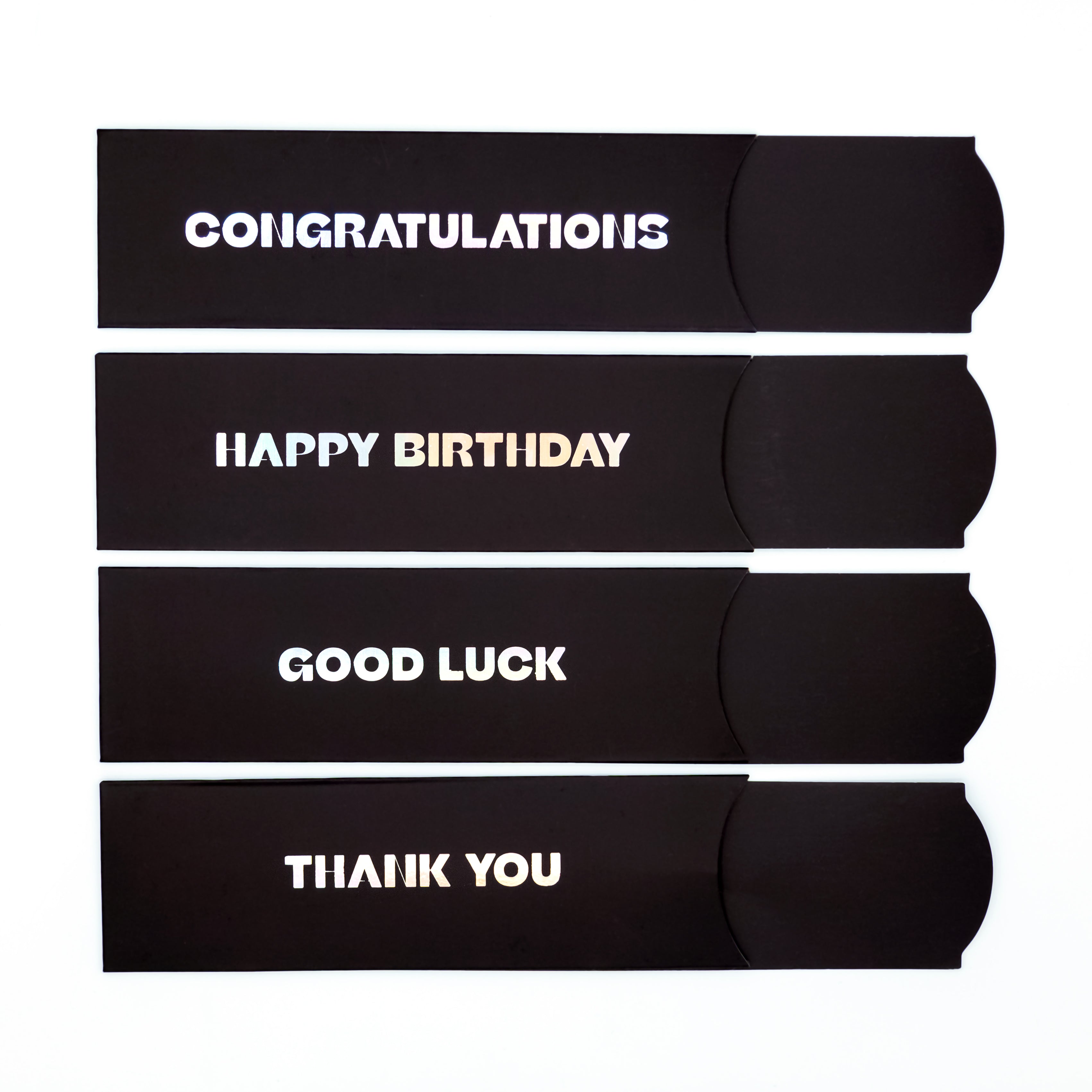 Pencil Sleeve: Holographic Foil Set, 4-pack