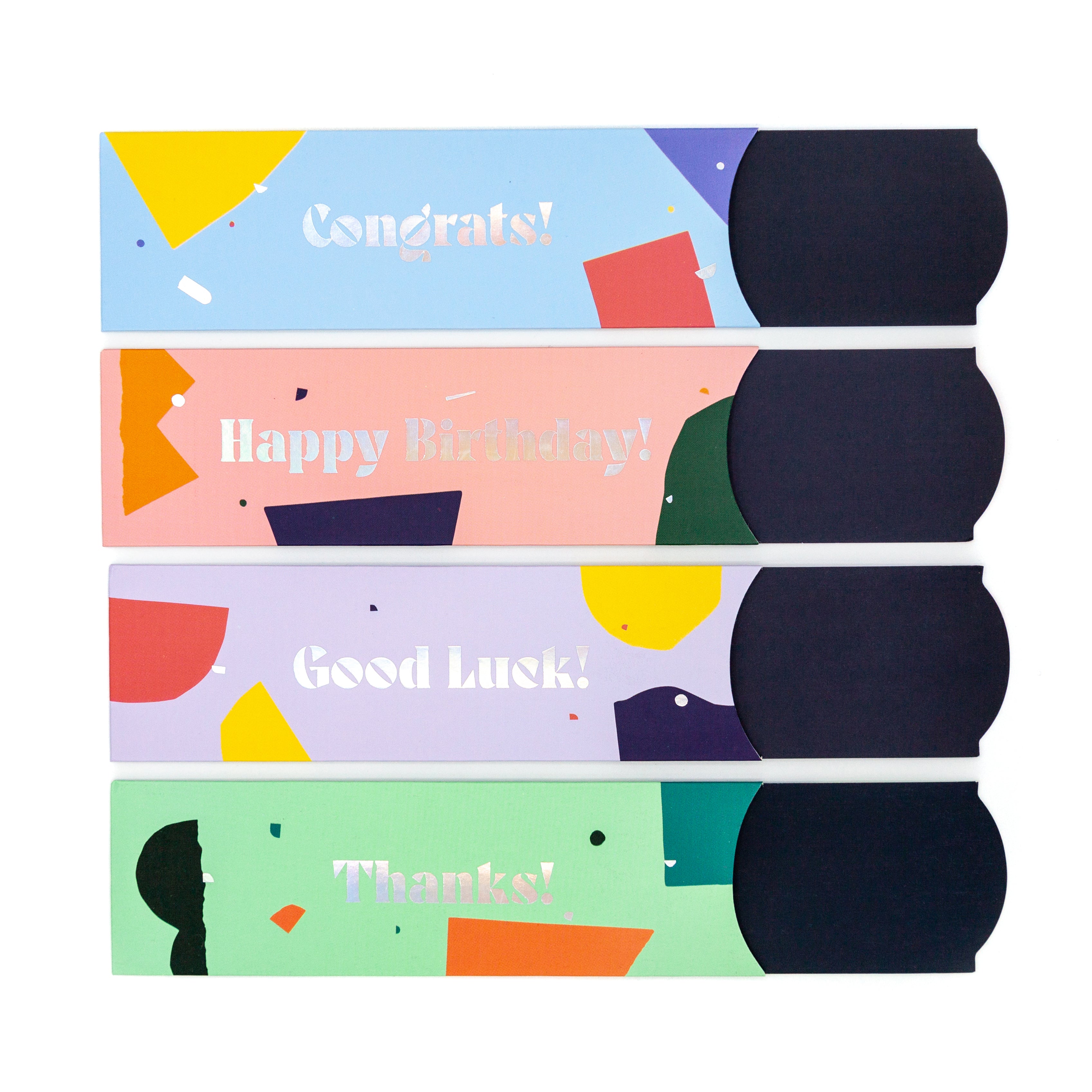 Pencil Sleeve: Bright Shapes Set, 4-pack