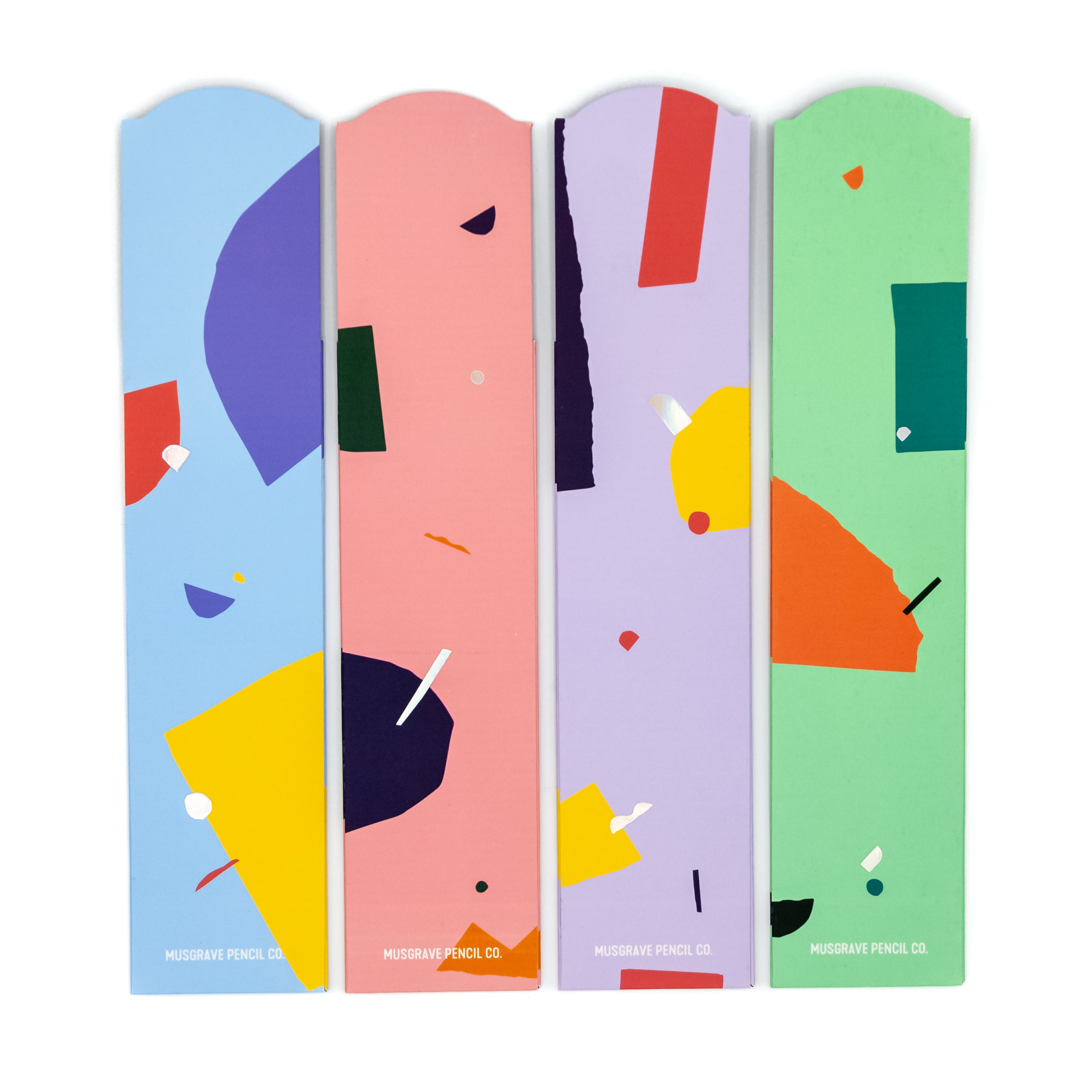 Pencil Sleeve: Bright Shapes Set, 4-pack