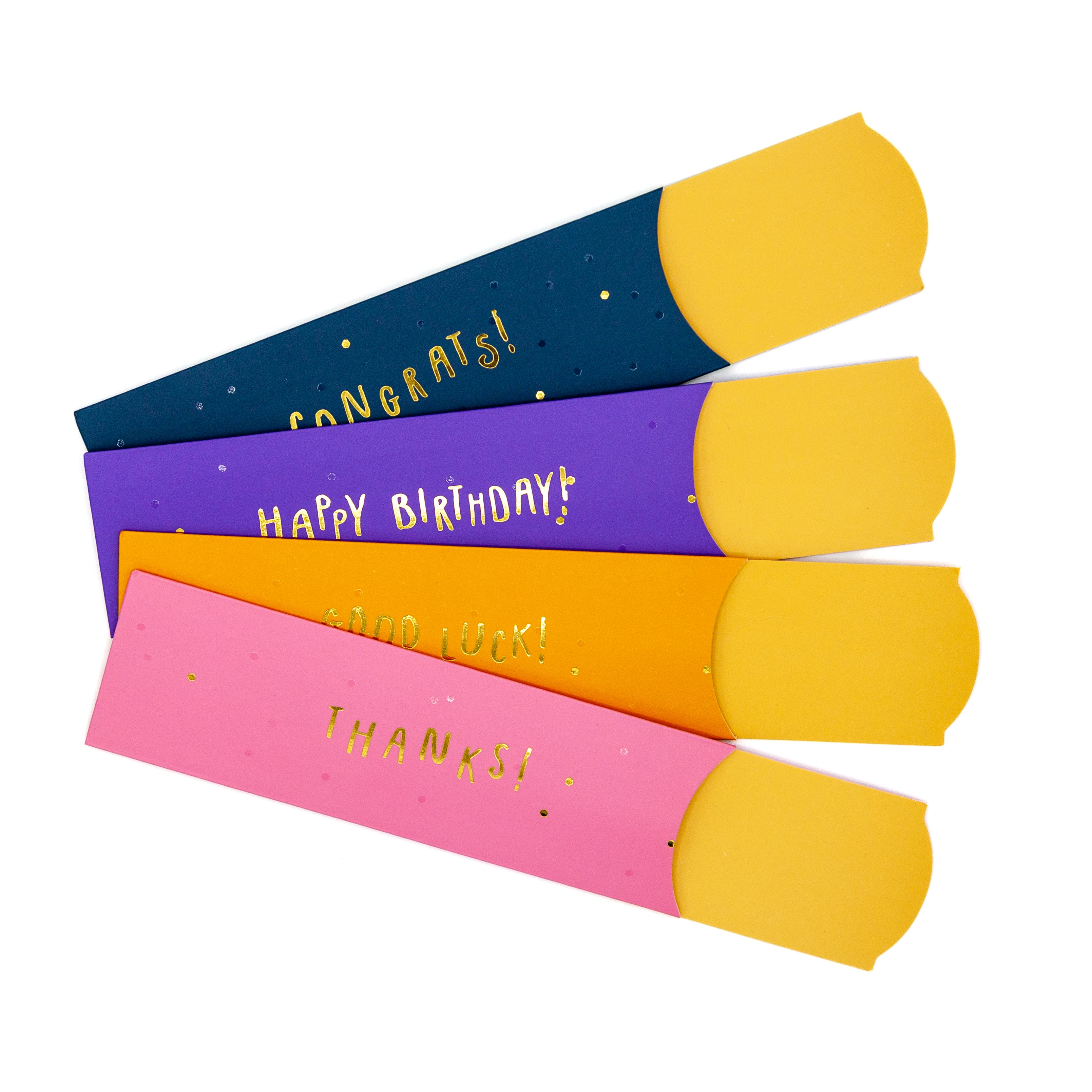 Pencil Sleeve: Glitter and Dots Set, 4-pack