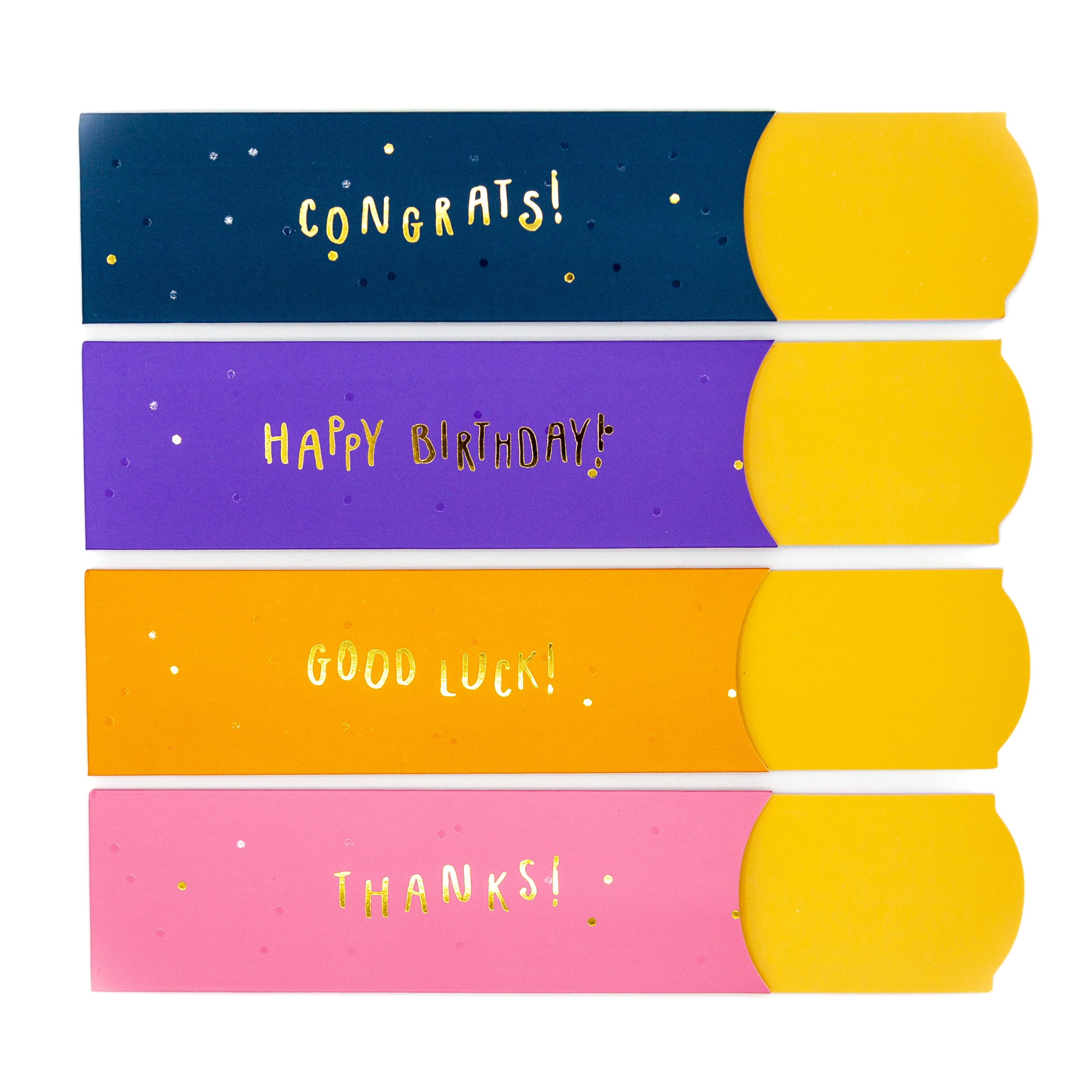 Pencil Sleeve: Glitter and Dots Set, 4-pack