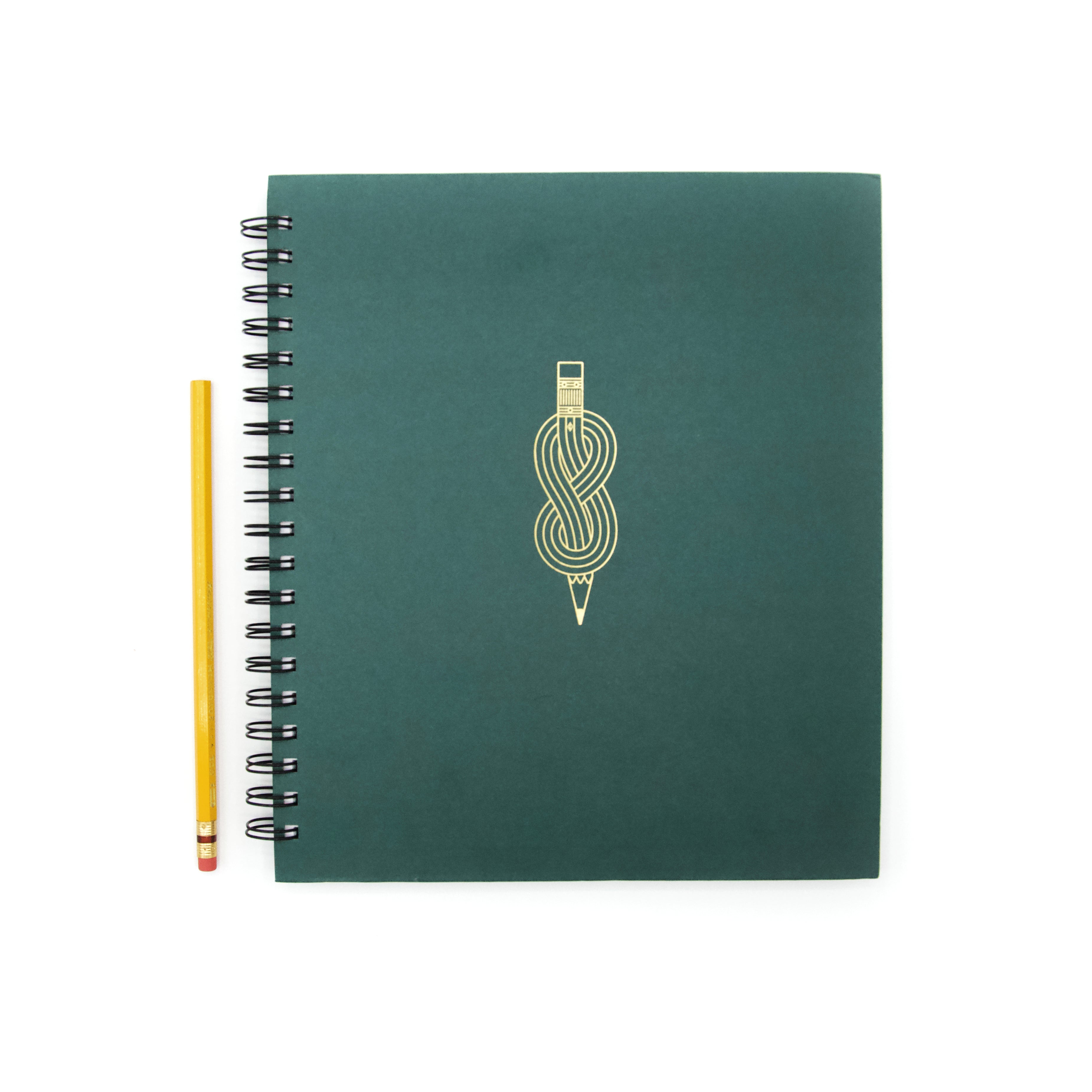 Dot Grid Notebook – Pencil Knot Graphic