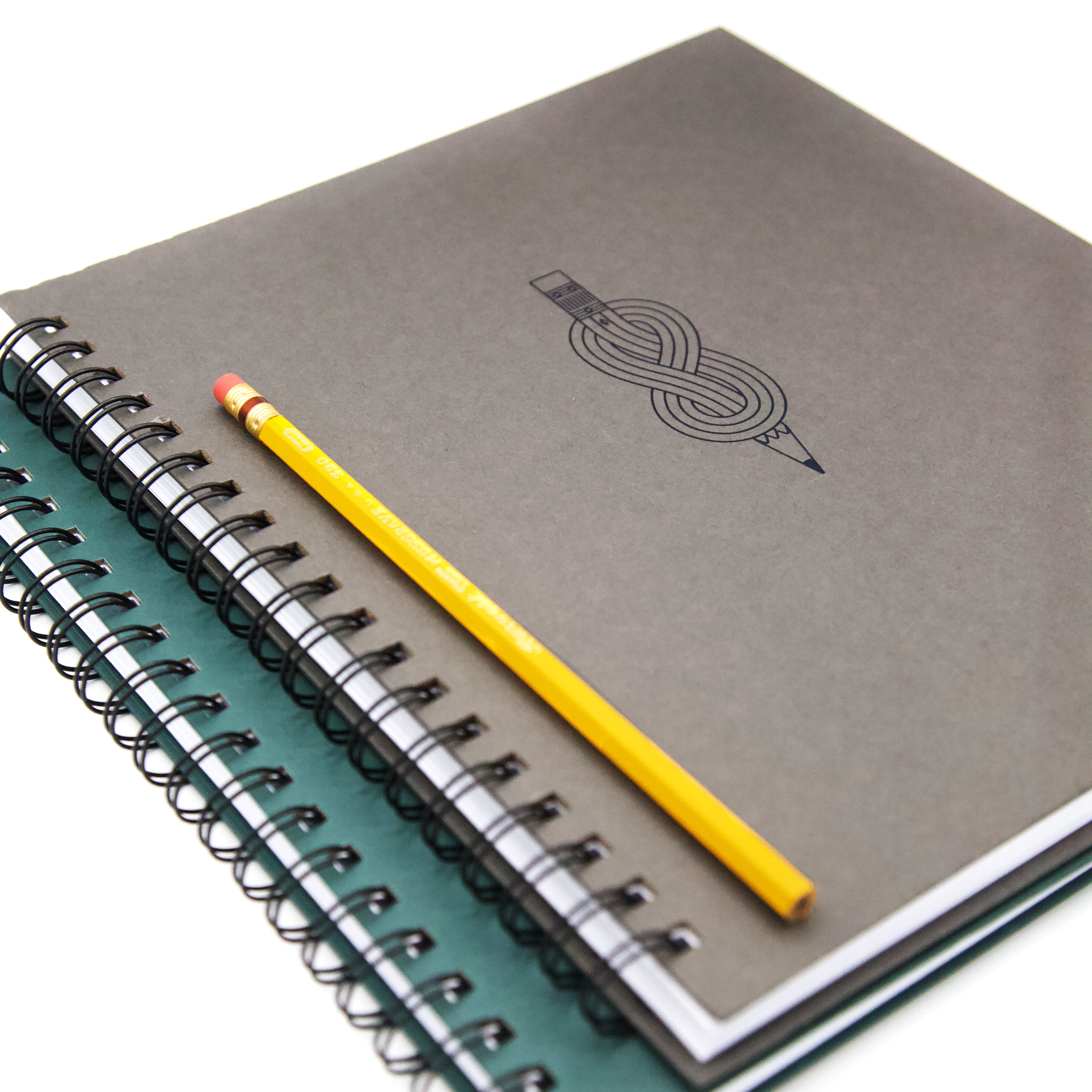Dot Grid Notebook – Pencil Knot Graphic